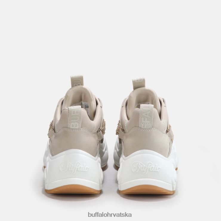 bež sa zlatnim lancem Buffalo binary chain trainer low vegan |tenisice TDD6T348